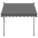 vidaXL antracit szövet és acél feltekerhető napellenző 200 x 150 cm