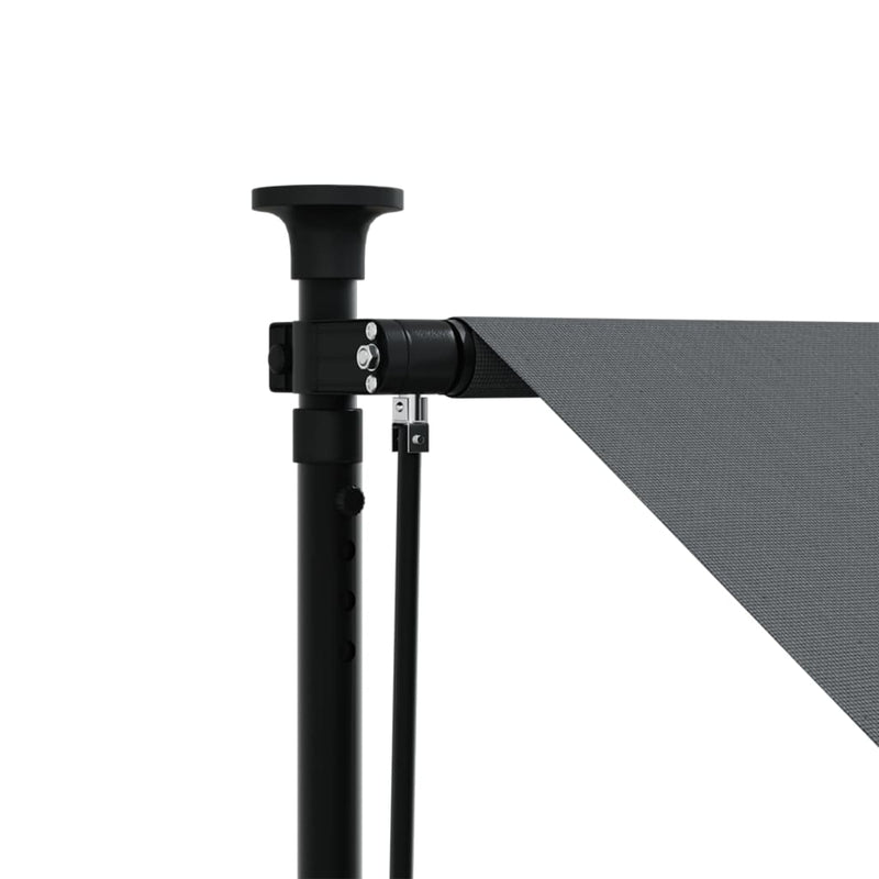 vidaXL antracit szövet és acél feltekerhető napellenző 350 x 150 cm