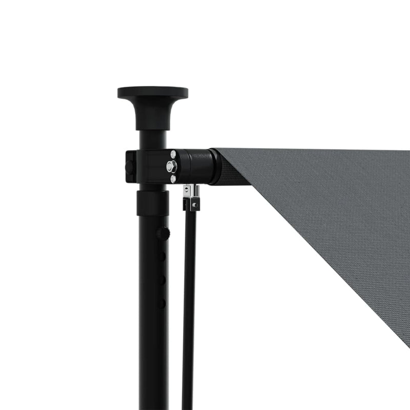 vidaXL antracit szövet és acél feltekerhető napellenző 400 x 150 cm