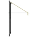 vidaXL krémszínű szövet és acél feltekerhető napellenző 100 x 150 cm