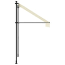 vidaXL krémszínű szövet és acél feltekerhető napellenző 150 x 150 cm