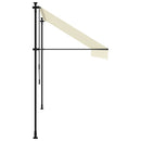 vidaXL krémszínű szövet és acél feltekerhető napellenző 300 x 150 cm