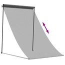 vidaXL antracit szövet és acél feltekerhető napellenző 100 x 150 cm