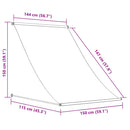 vidaXL antracit szövet és acél feltekerhető napellenző 150 x 150 cm