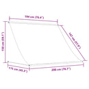 vidaXL antracit szövet és acél feltekerhető napellenző 200 x 150 cm