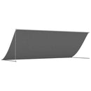 vidaXL antracit szövet és acél feltekerhető napellenző 350 x 150 cm