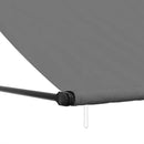 vidaXL antracit szövet és acél feltekerhető napellenző 350 x 150 cm