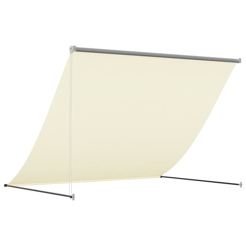vidaXL krémszínű szövet és acél feltekerhető napellenző 200 x 150 cm