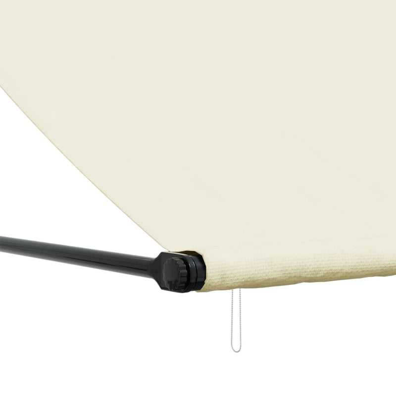 vidaXL krémszínű szövet és acél feltekerhető napellenző 200 x 150 cm