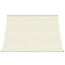 vidaXL krémszínű szövet és acél feltekerhető napellenző 250 x 150 cm