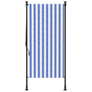 vidaXL kék és fehér szövet és acél kültéri roló 120 x 270 cm