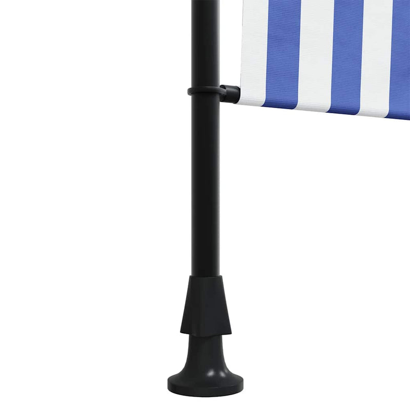 vidaXL kék és fehér szövet és acél kültéri roló 150 x 270 cm