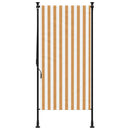 vidaXL narancssárga és fehér szövet és acél kültéri roló 120 x 270 cm