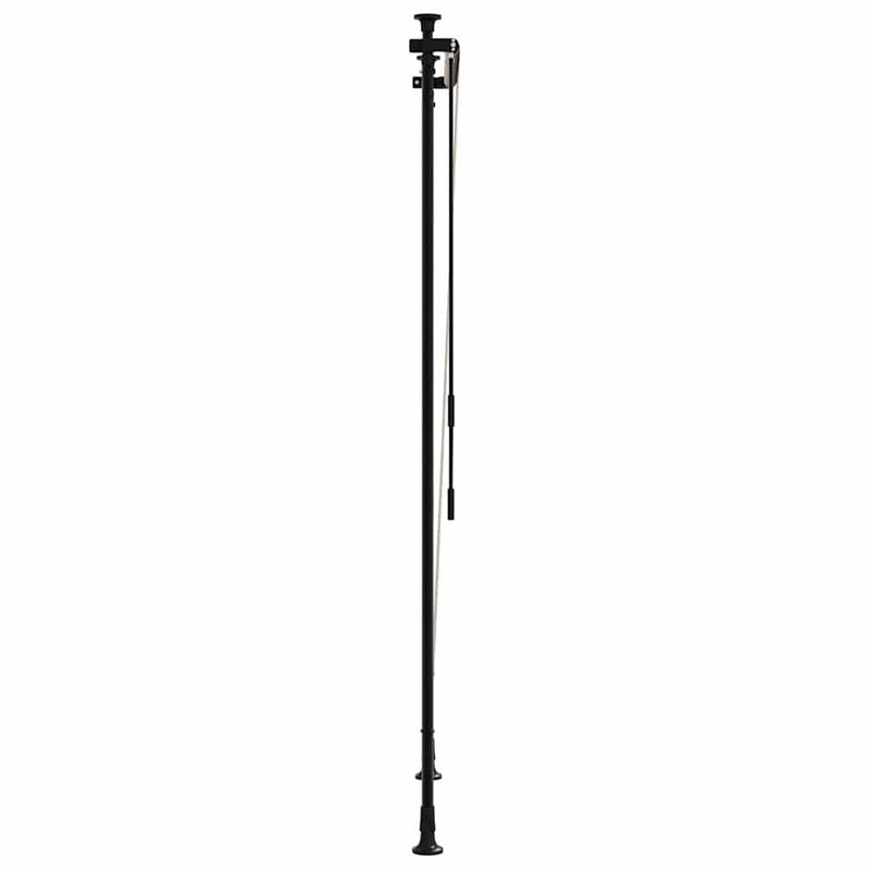 vidaXL sárga és fehér szövet és acél kültéri roló 120 x 270 cm