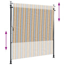 vidaXL sárga és fehér szövet és acél kültéri roló 150 x 270 cm