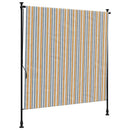 vidaXL sárga és fehér szövet és acél kültéri roló 200 x 270 cm