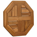 vidaXL tömör tíkfa nyolcszögletű asztallap 40 x 40 x 2,5 cm