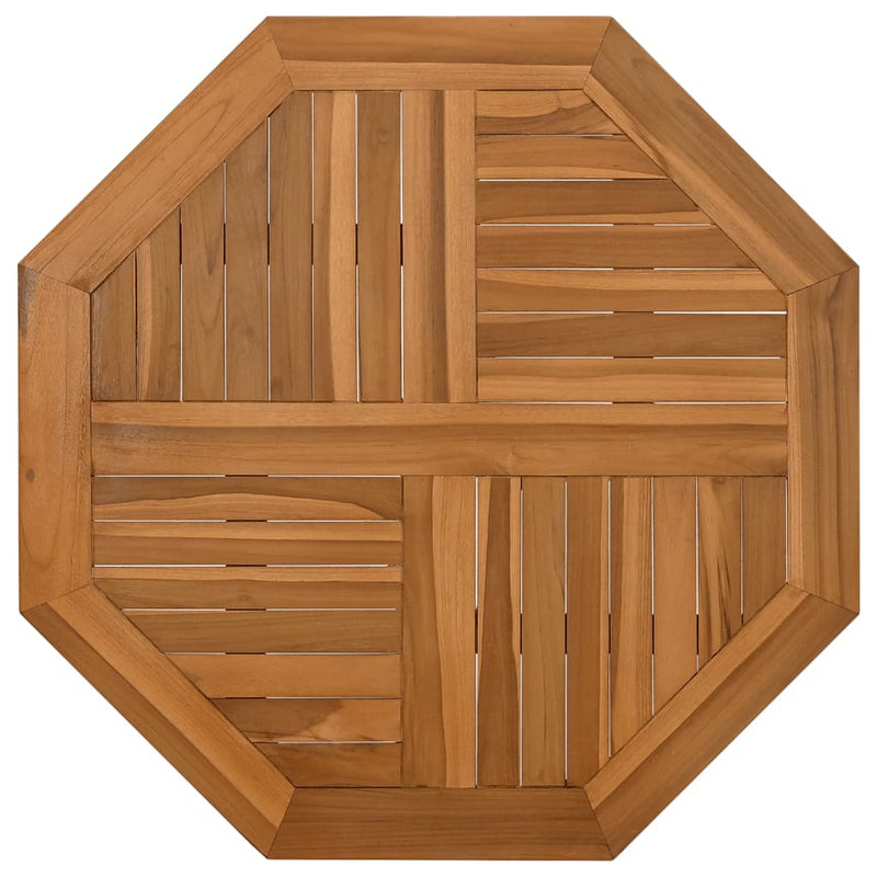 vidaXL tömör tíkfa nyolcszögletű asztallap 60 x 60 x 2,5 cm