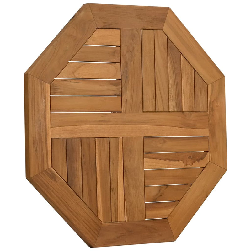 vidaXL tömör tíkfa nyolcszögletű asztallap 60 x 60 x 2,5 cm