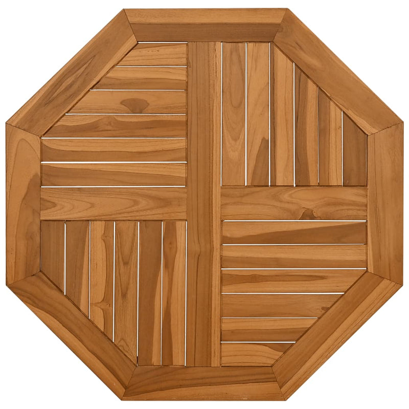 vidaXL tömör tíkfa nyolcszögletű asztallap 70 x 70 x 2,5 cm