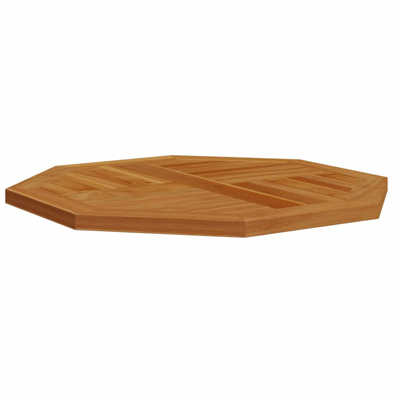 vidaXL tömör tíkfa nyolcszögletű asztallap 70 x 70 x 2,5 cm