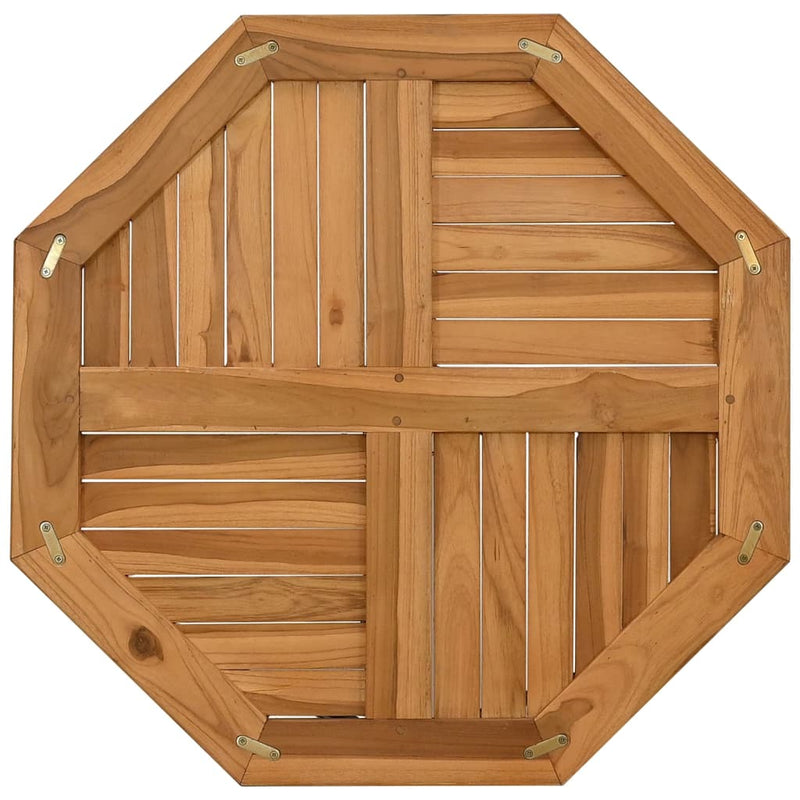 vidaXL tömör tíkfa nyolcszögletű asztallap 70 x 70 x 2,5 cm