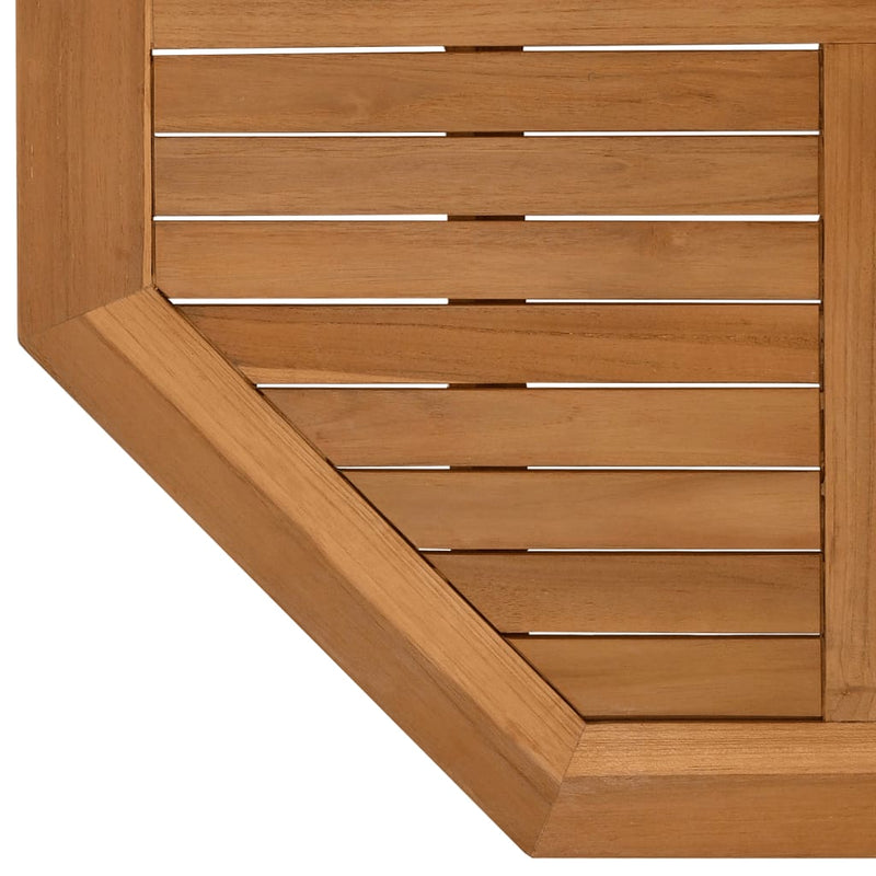 vidaXL tömör tíkfa nyolcszögletű asztallap 90 x 90 x 2,5 cm