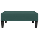 vidaXL 2 részes sötétzöld bársony ülőgarnitúra