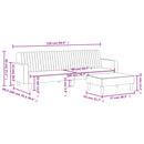 vidaXL 2 részes sötétszürke bársony ülőgarnitúra