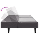 vidaXL 2 részes szürke műbőr ülőgarnitúra