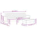 vidaXL 2 részes szürke műbőr ülőgarnitúra