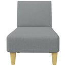 vidaXL 2 részes világosszürke szövet ülőgarnitúra