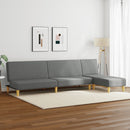 vidaXL 2 részes sötétszürke szövet ülőgarnitúra