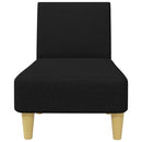 vidaXL 2 részes fekete szövet ülőgarnitúra