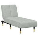 vidaXL 2 részes világosszürke bársony ülőgarnitúra