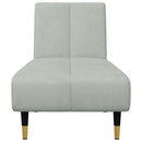 vidaXL 2 részes világosszürke bársony ülőgarnitúra