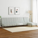 vidaXL 2 részes világosszürke bársony ülőgarnitúra