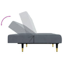 vidaXL 2 részes sötétszürke bársony ülőgarnitúra