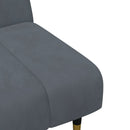 vidaXL 2 részes sötétszürke bársony ülőgarnitúra