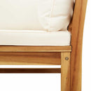 vidaXL 4 részes tömör akácfa kerti ülőgarnitúra párnákkal