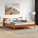 vidaXL viaszbarna tömör fenyőfa ágy matrac nélkül 180 x 200 cm