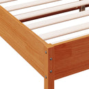 vidaXL viaszbarna tömör fenyőfa ágy matrac nélkül 180 x 200 cm