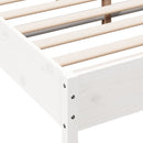 vidaXL fehér tömör fenyőfa ágy matrac nélkül 150 x 200 cm