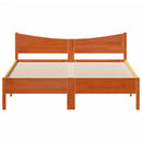 vidaXL viaszbarna tömör fenyőfa ágy matrac nélkül 150 x 200 cm