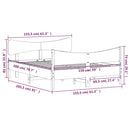 vidaXL viaszbarna tömör fenyőfa ágy matrac nélkül 150 x 200 cm