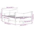 vidaXL viaszbarna tömör fenyőfa ágy matrac nélkül 120 x 200 cm