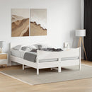vidaXL fehér tömör fenyőfa ágy matrac nélkül 140x190 cm