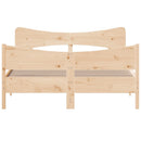 vidaXL tömör fenyőfa ágy matrac nélkül 135 x 190 cm