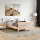 vidaXL tömör fenyőfa ágy matrac nélkül 120 x 190 cm