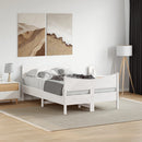 vidaXL fehér tömör fenyőfa ágy matrac nélkül 120 x 190 cm